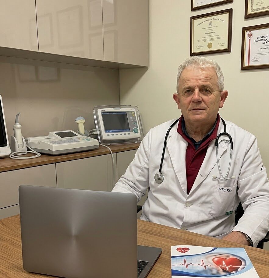 Dr Numan Balić u ordinaciji uz medicinsku opremu